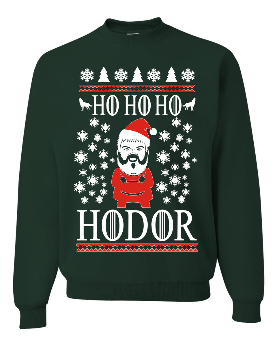 Ho ho hodor cheap christmas jumper