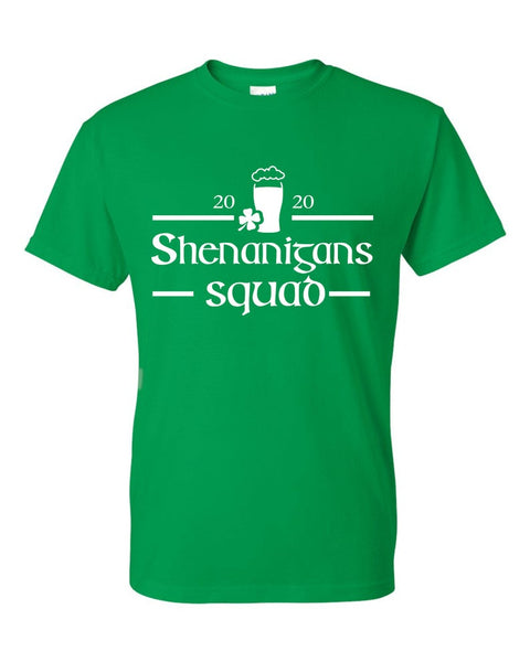 Shenanigans Squad St. Patrick's Day Shamrock Ireland Drinking Unisex T-Shirt