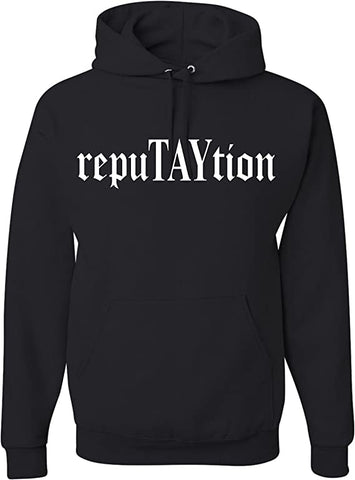 RepuTAYtion Unisex Hooded Sweatshirt Black