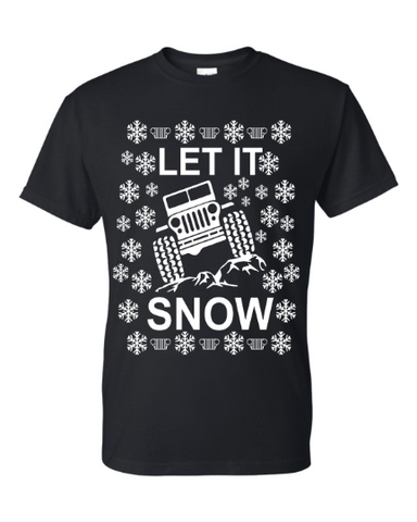 Let It Snow Ugly Christmas Sweater Unisex T-Shirt 4X4