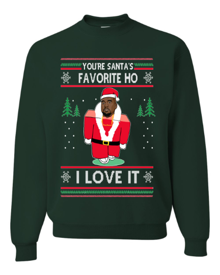 Santa's little top ho sweater