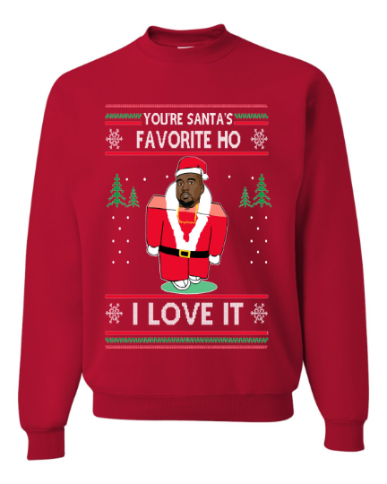 Kanye ugly christmas clearance sweater