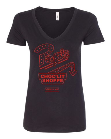 Riverdale Pop's Chock'Lit shoppe Women's V-Neck T-Shirt TV SHOW