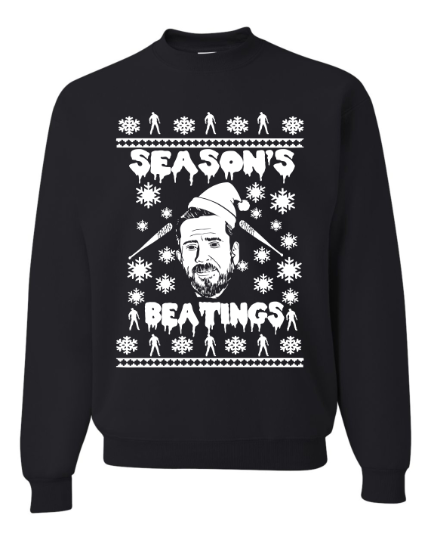 Season's Beatings Negan Funny Ugly Christmas Sweater Unisex Sweatshirt