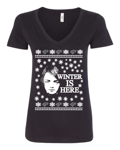 Winter is here Arya Stark Ugly Christmas Sweater Women's T-Shirt