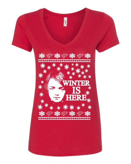 Winter is here Arya Stark Ugly Christmas Sweater Women's T-Shirt