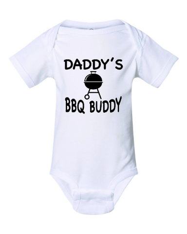 Daddy BBQ Buddy Bbq Funny Onesie Cute One piece Baby Bodysuit