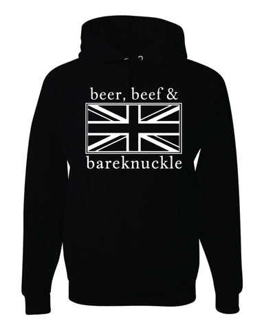 Pugilisticus Britannicus Beer, Beef & Bareknuckle Hooded Sweatshirt