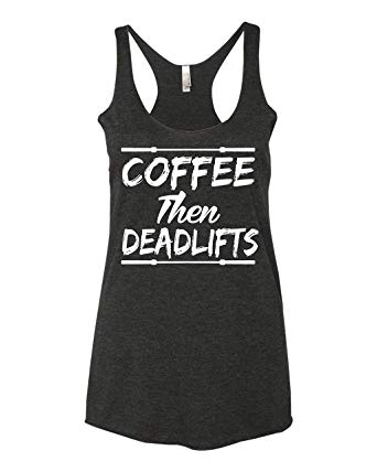 Freedomtees Coffee Then Deadlifts Cross Training Gym Women's Tank Top