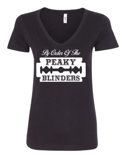 By Order Of The Peaky Blinders Razor Women's V-Neck T-Shirt TV SHOW