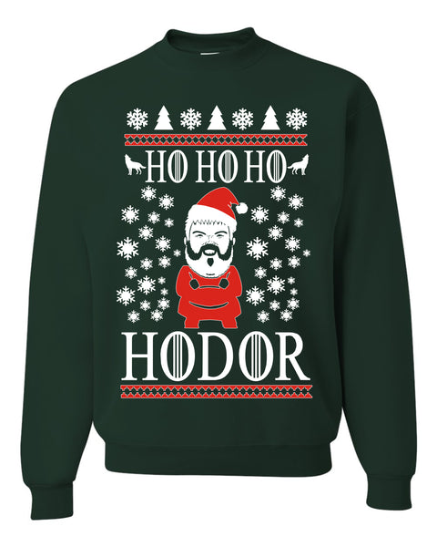 ho ho hodor Ugly christmas sweater Unisex Sweatshirt Game Of Thrones