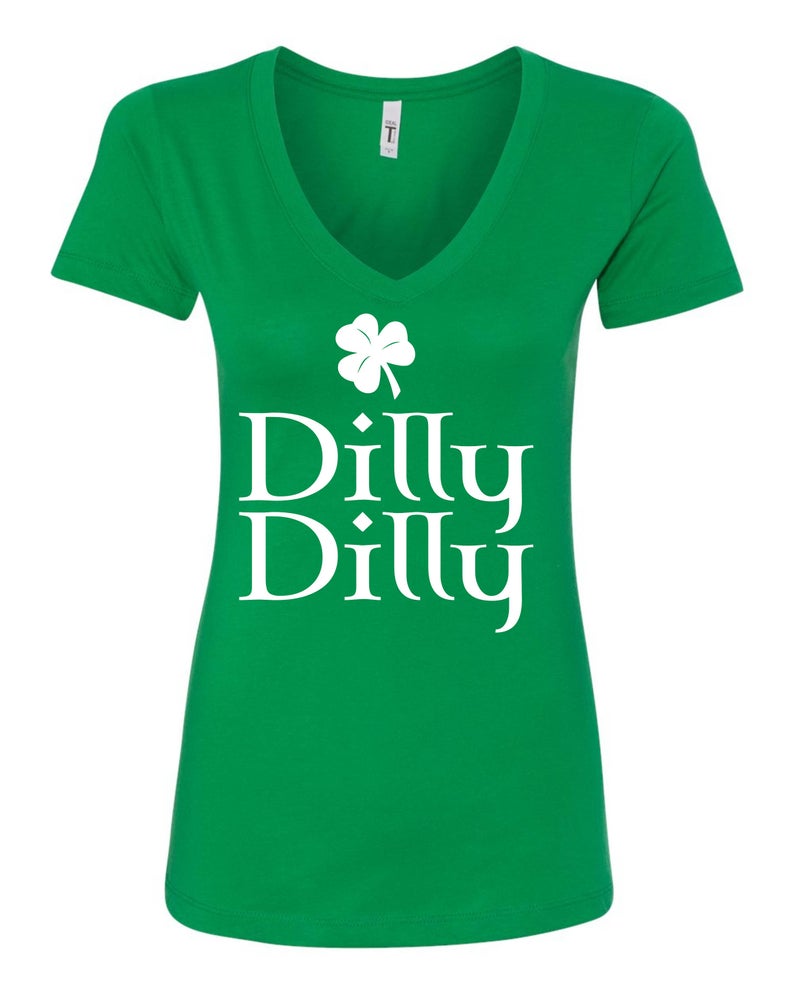 Dilly Dilly St Patrick's day Irish Green Funny Beer Drinking T-Shirt Women's