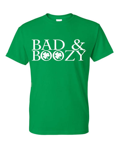Bad and Boozy ST Patrick's Day Irish Unisex T-Shirt