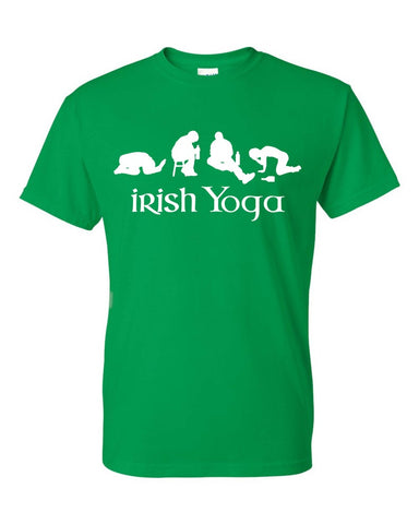 Irish Yoga St Patrick's Day Funny Drinking Irish Unisex T-shirt