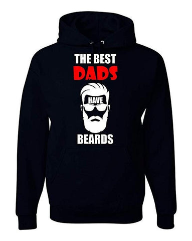 The Best Dads Have Beards Father's Day Dad Father's Gift Funny Unisex Hooded Sweatshirt - Black New