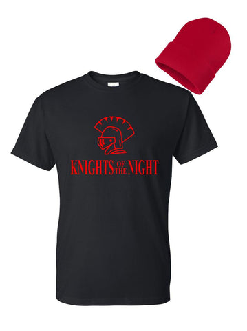 Knights Of The Night Funny Halloween Costume Unisex T-Shirt Plus Red Beanie the office TV SHOW