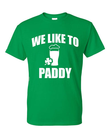 We Like to Paddy Shamrock St. Patrick's Day Unisex T-Shirt Green Irish