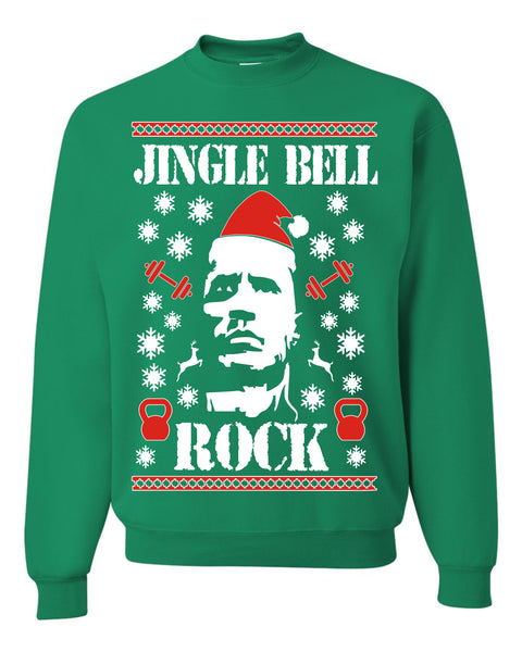 Jingle Bell Rock The Rock Ugly Christmas Sweater Unisex Sweatshirt