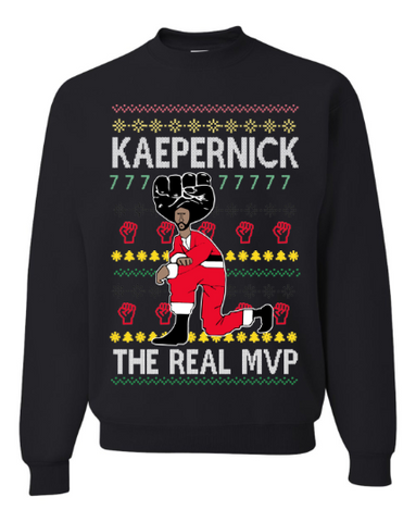 kaepernick The Real MVP Ugly Christmas Sweater Unisex Sweatshirt
