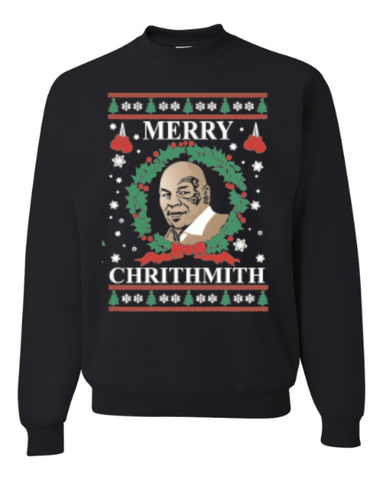 Merry Chrithmith Mike Tyson Funny Ugly Christmas Sweater Unisex Sweatshirt
