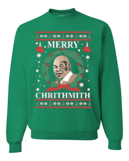 Merry Chrithmith Mike Tyson Ugly Christmas Sweater Unisex Rundhals Sweatshirt
