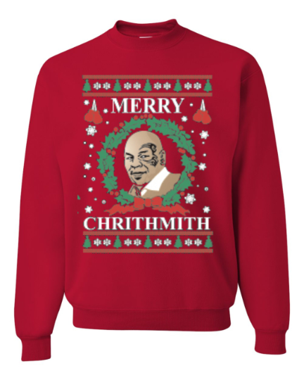 Merry Chrithmith Mike Tyson Funny Ugly Christmas Sweater Unisex Sweatshirt